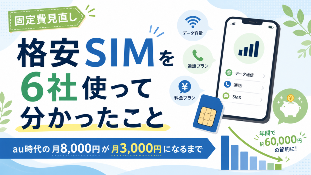 通信費を節約するイメージ